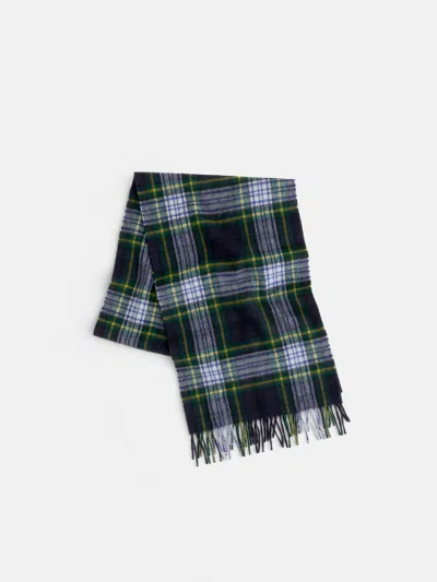 Alex Mill Joshua Ellis Plaid Scarf In Cashmere In Navy/green/yellow