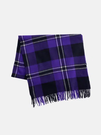 Alex Mill Joshua Ellis Plaid Scarf In Cashmere In Purple Plaid