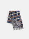 Alex Mill Joshua Ellis Reversible Tartan Scarf In Shepherd Check Tartan