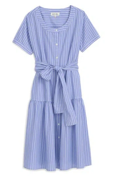 Alex Mill Josie Stripe Cotton Shirtdress In Multi