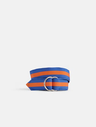 Alex Mill J.press X  D-ring Belt In Blue/orange