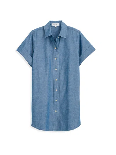Alex Mill Julia Shirt Dress In Chambray In Blue