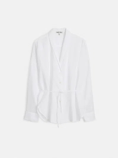 Alex Mill Karlie Shirt In Cotton Voile In White