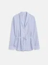 Alex Mill Karlie Shirt In Striped Cotton Voile In Navy/white