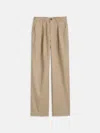 Alex Mill Keaton Double Pleat Pant In Twill In Coriander