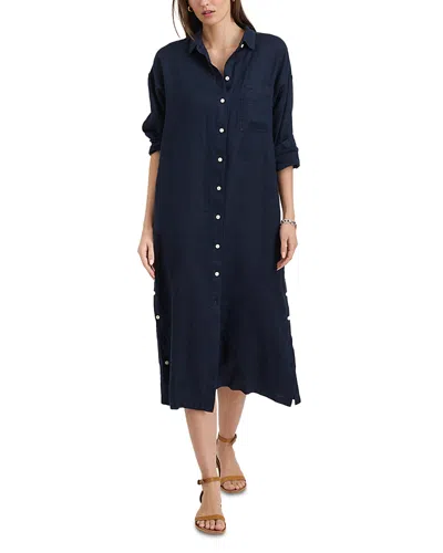 Alex Mill Kerry Linen Shirtdress In Blue