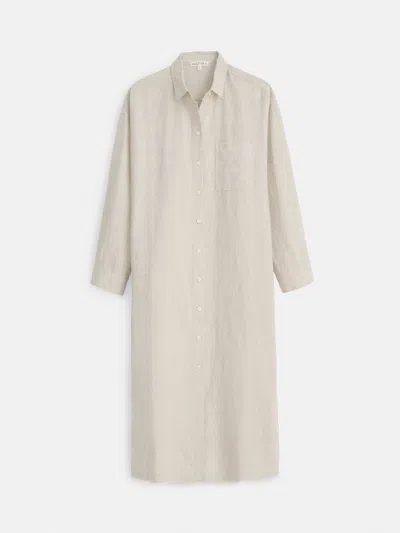 Alex Mill Kerry Shirtdress In Flax Linen