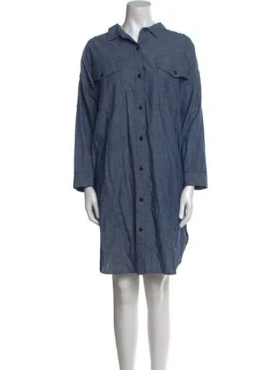 Pre-owned Alex Mill Knee-length Dress In Blue