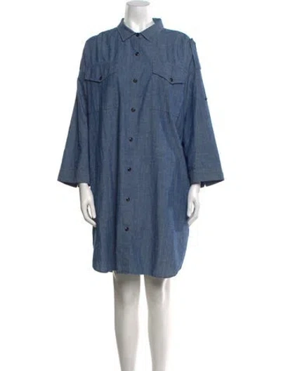 Pre-owned Alex Mill Knee-length Dress In Blue