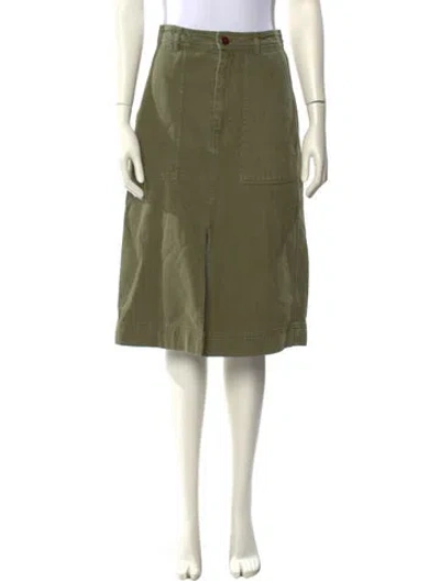 Pre-owned Alex Mill Knee-length Skirt In Green