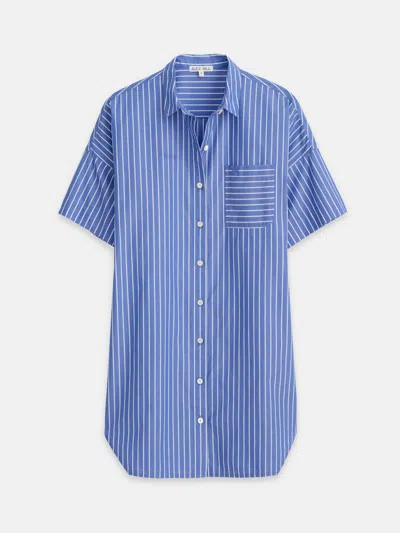 Alex Mill Kristen Shirtdress In Stripe In Blue/white