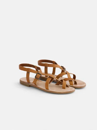 Alex Mill La Botte Gardiane Croisette Sandal In Brown