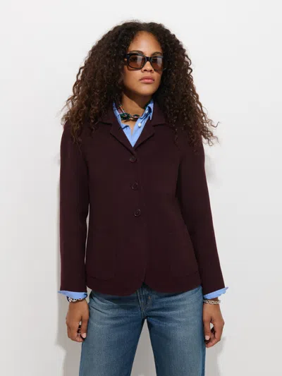 Alex Mill Lafayette Jacket In Double-faced Wool In Burgundy