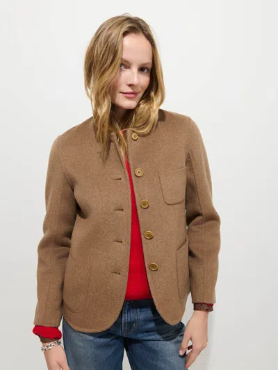 Alex Mill Lafayette Jacket In Double-faced Wool In Sand