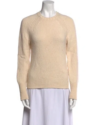 Pre-owned Alex Mill Lambswool Crew Neck Sweatshirt In Neutral