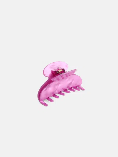 Alex Mill Large Round Claw In Fuschia