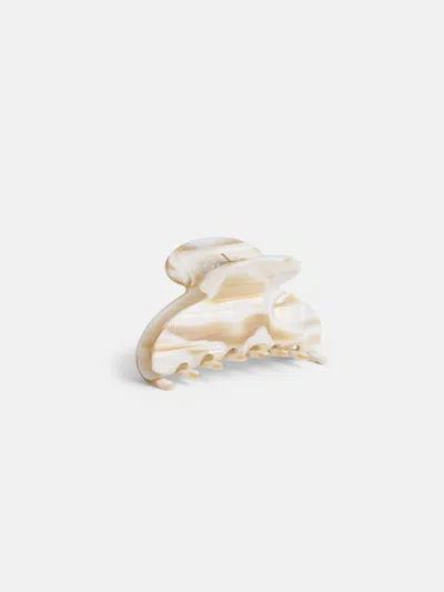 Alex Mill Large Round Claw In Neutral