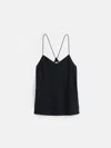 Alex Mill Lauren Cami In Tencel In Rich Black