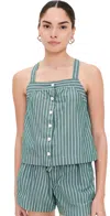 Alex Mill Leah Top In Stripes Eden/off White