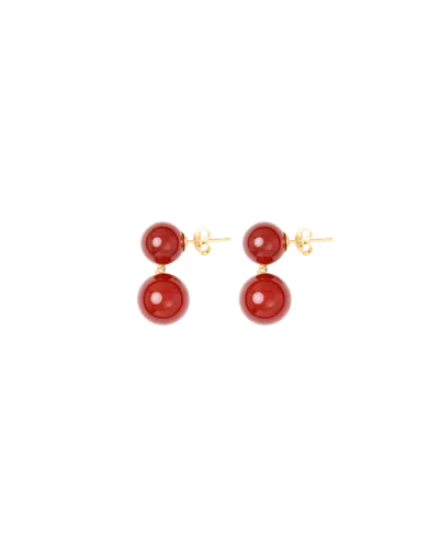 Alex Mill Lie Studio The Hannah Earrings In Red