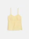 Alex Mill Lilly Cami In Washed Silk In Yellow
