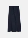 Alex Mill Lilly Slip Skirt In Washed Silk In Black