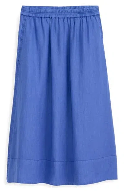 Alex Mill Standard Skirt In Paper Poplin In Ultramarine
