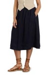 ALEX MILL LINEN A-LINE SKIRT