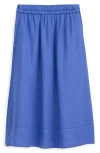 Alex Mill Standard Skirt In Paper Poplin In Ultramarine