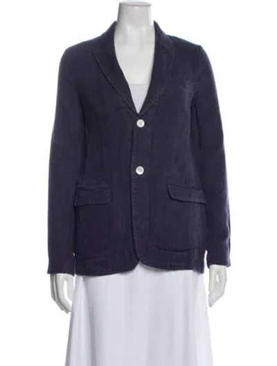 Pre-owned Alex Mill Linen Blazer In Blue