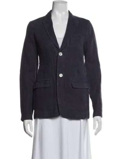Pre-owned Alex Mill Linen Blazer In Blue