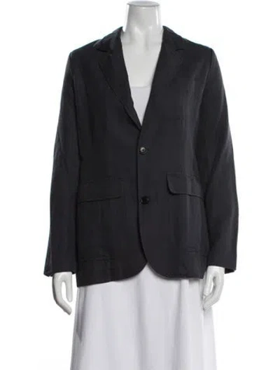 Pre-owned Alex Mill Linen Blazer In Blue