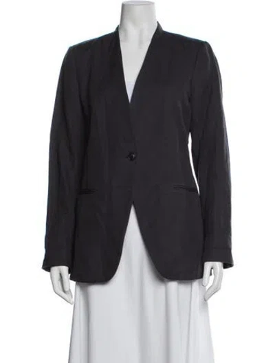 Pre-owned Alex Mill Linen Blazer In Blue