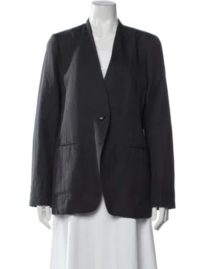 Pre-owned Alex Mill Linen Blazer In Blue
