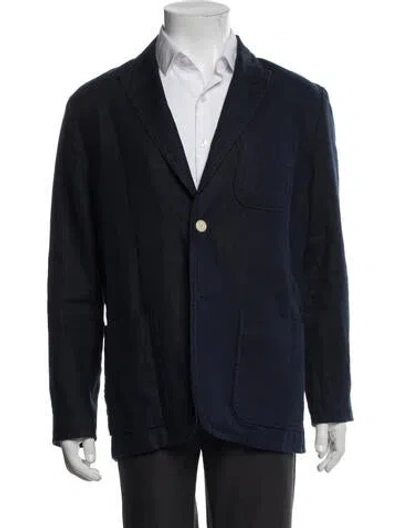 Pre-owned Alex Mill Linen Blazer In Blue
