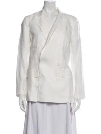 Pre-owned Alex Mill Linen Blazer In Gray