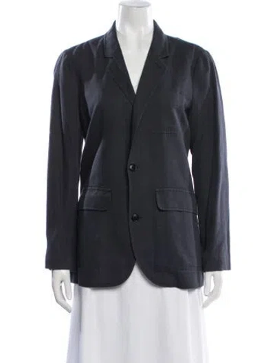 Pre-owned Alex Mill Linen Blazer In Gray