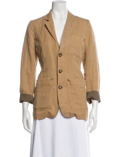 Pre-owned Alex Mill Linen Blazer In Neutral