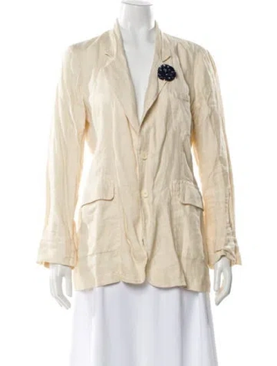 Pre-owned Alex Mill Linen Blazer In Neutrals