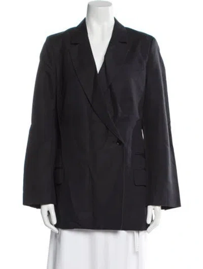 Pre-owned Alex Mill Linen Blazer W/ Tags In Black