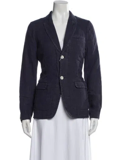 Pre-owned Alex Mill Linen Blazer W/ Tags In Blue