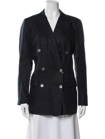 Pre-owned Alex Mill Linen Blazer W/ Tags In Blue