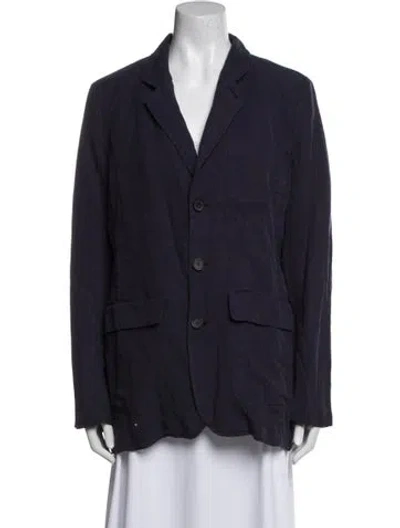 Pre-owned Alex Mill Linen Coat In Blue