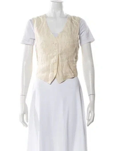 Pre-owned Alex Mill Linen Evening Jacket In Neutral