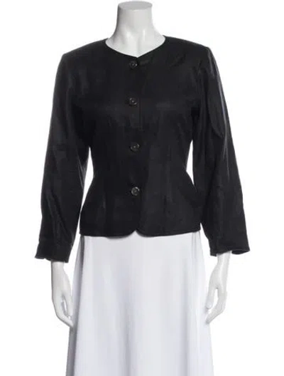 Pre-owned Alex Mill Linen Jacket In Black