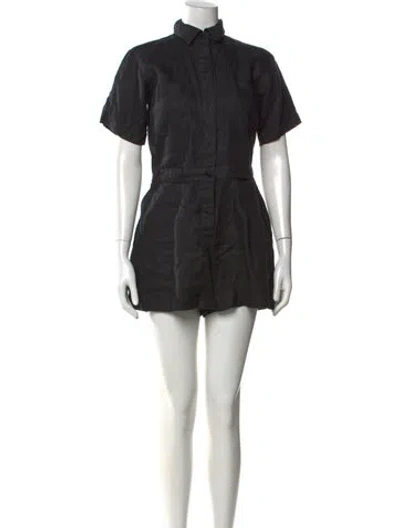 Pre-owned Alex Mill Linen Jumpsuit In Black