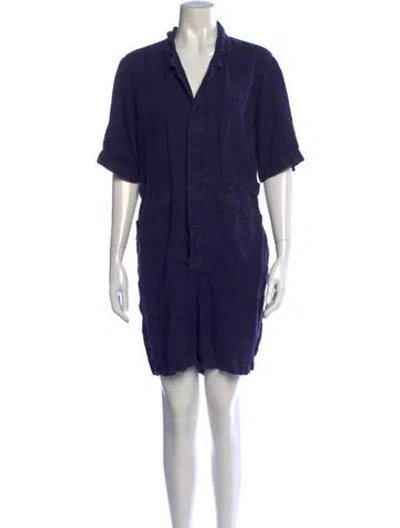 Pre-owned Alex Mill Linen Jumpsuit In Blue