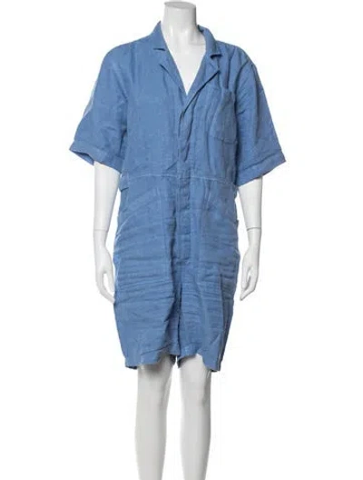 Pre-owned Alex Mill Linen Jumpsuit In Blue
