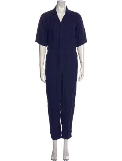 Pre-owned Alex Mill Linen Jumpsuit In Blue