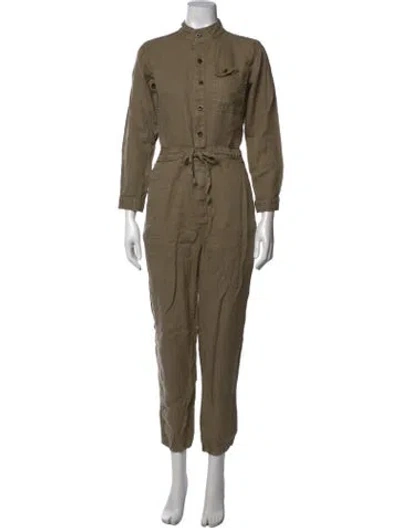 Pre-owned Alex Mill Linen Jumpsuit In Green